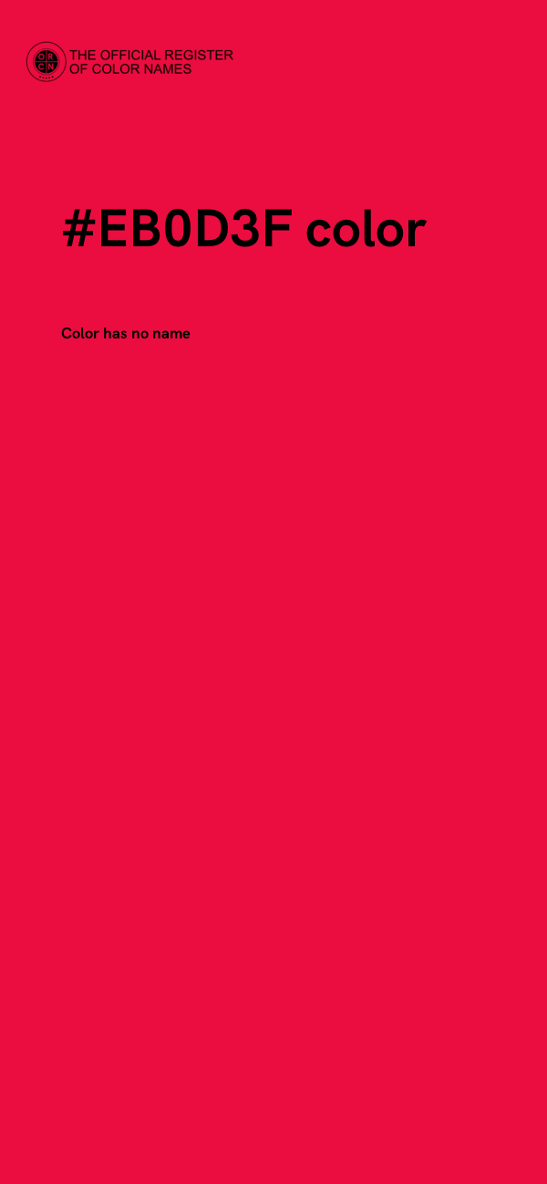 #EB0D3F color image
