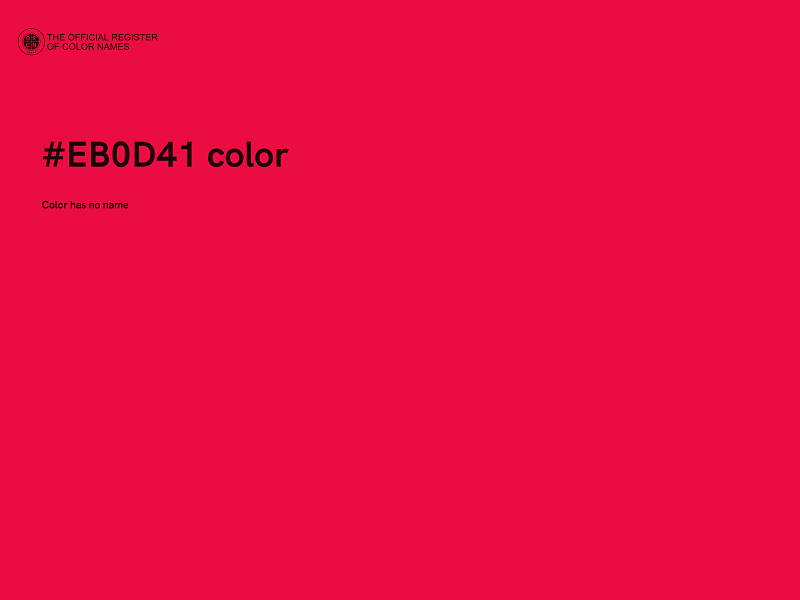 #EB0D41 color image