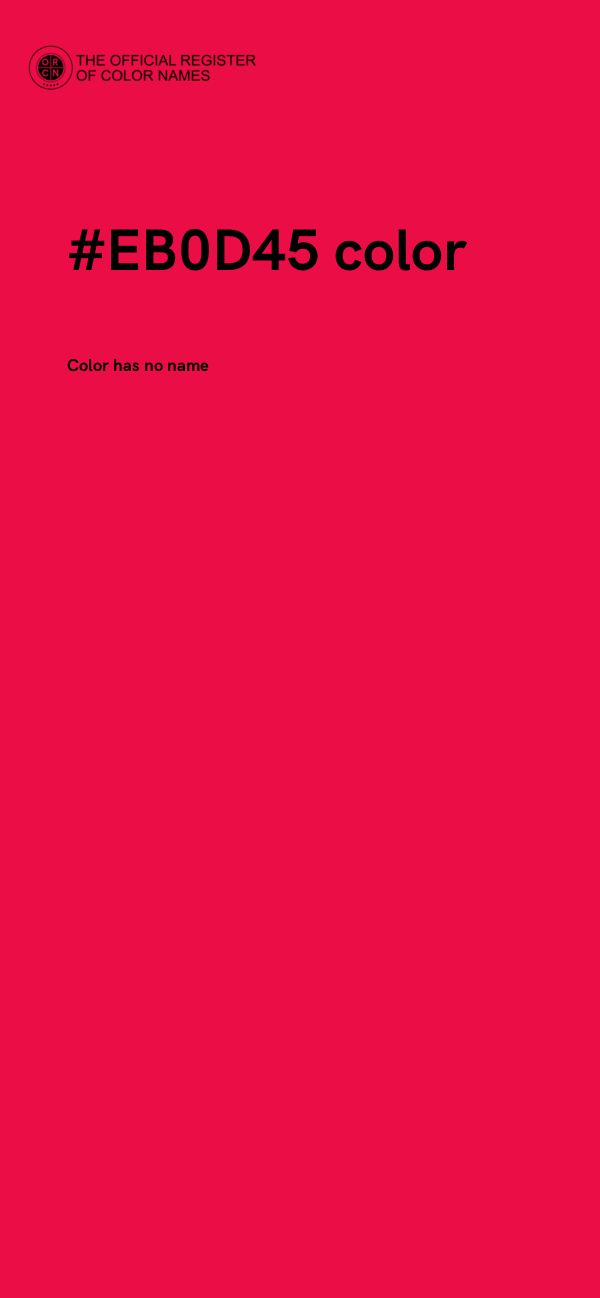 #EB0D45 color image
