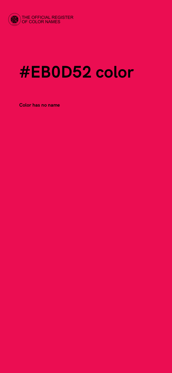 #EB0D52 color image