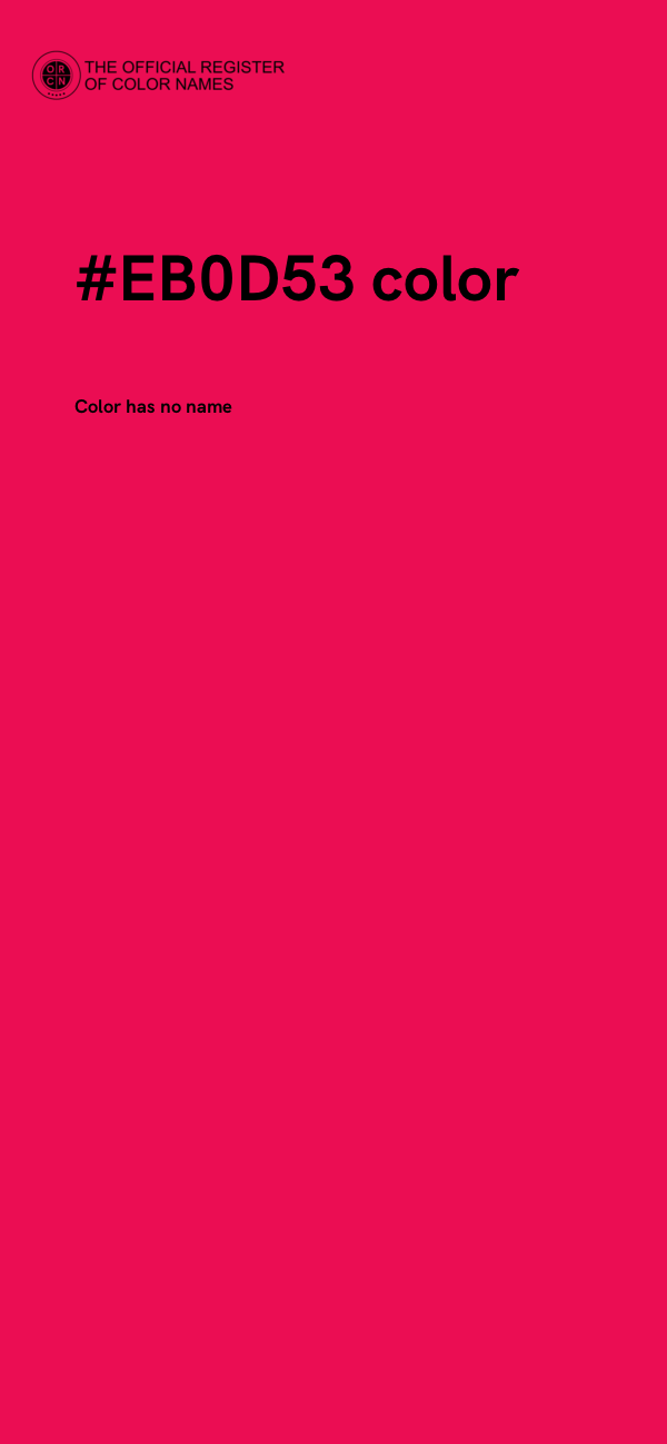 #EB0D53 color image
