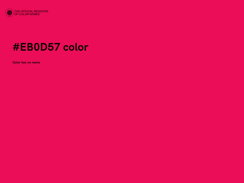 #EB0D57 color image