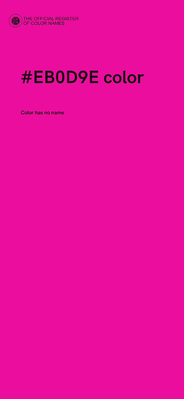 #EB0D9E color image