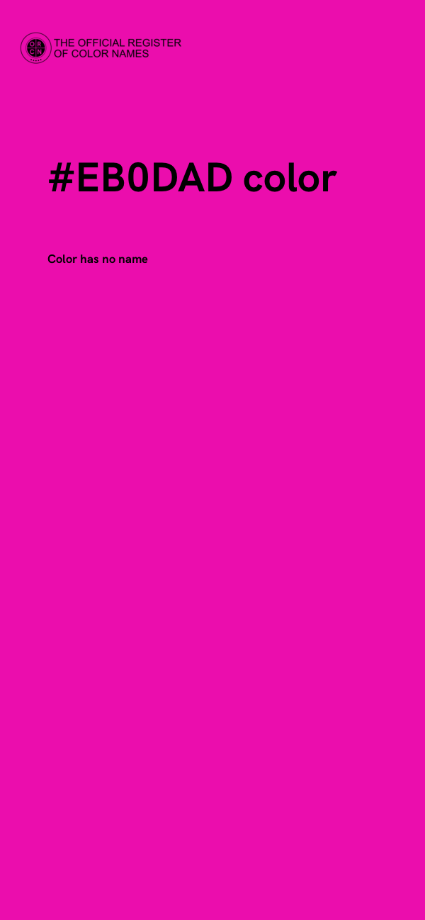 #EB0DAD color image