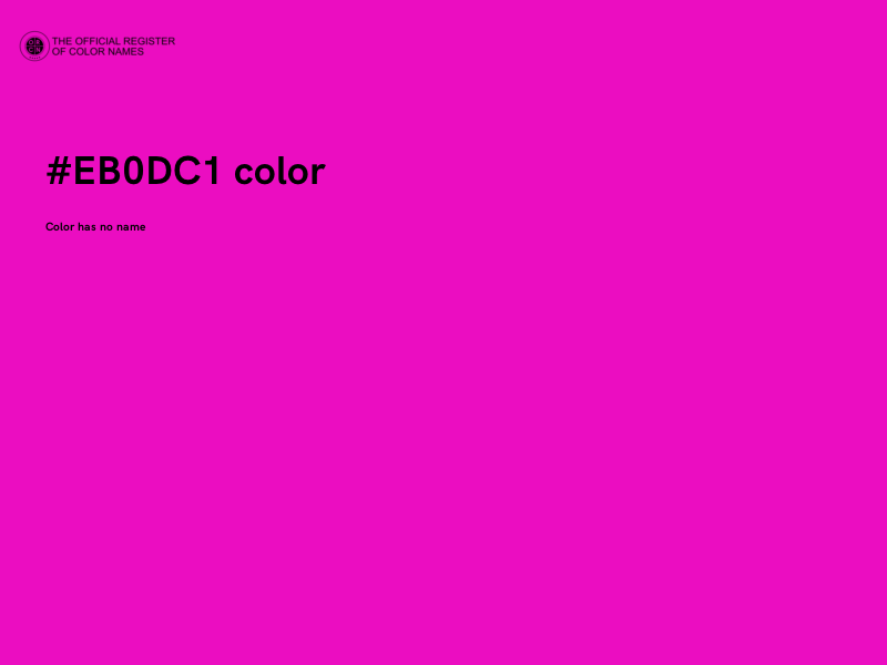 #EB0DC1 color image