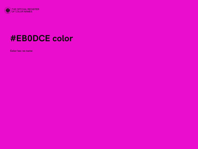 #EB0DCE color image
