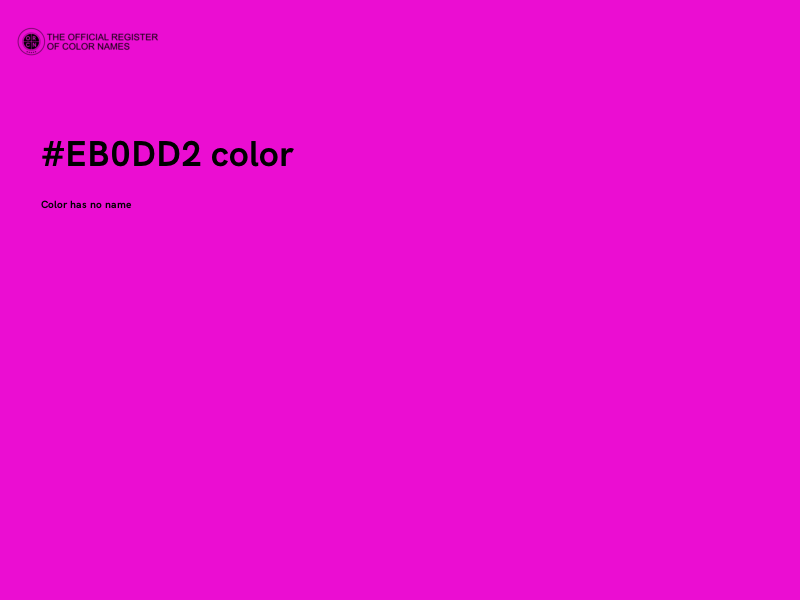 #EB0DD2 color image
