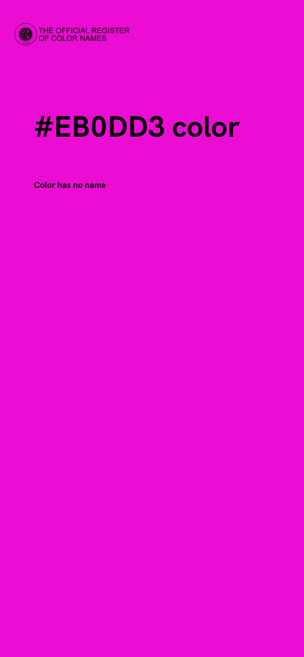 #EB0DD3 color image