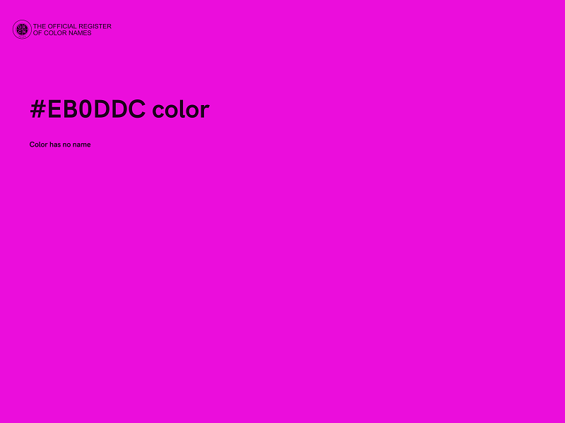 #EB0DDC color image