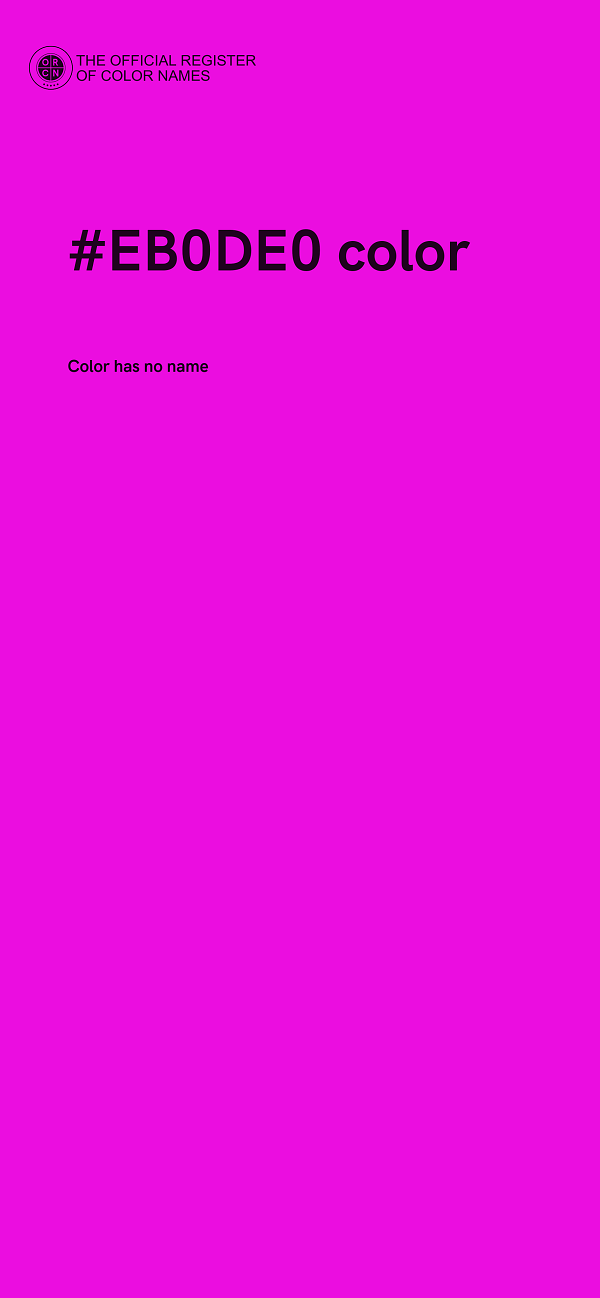 #EB0DE0 color image