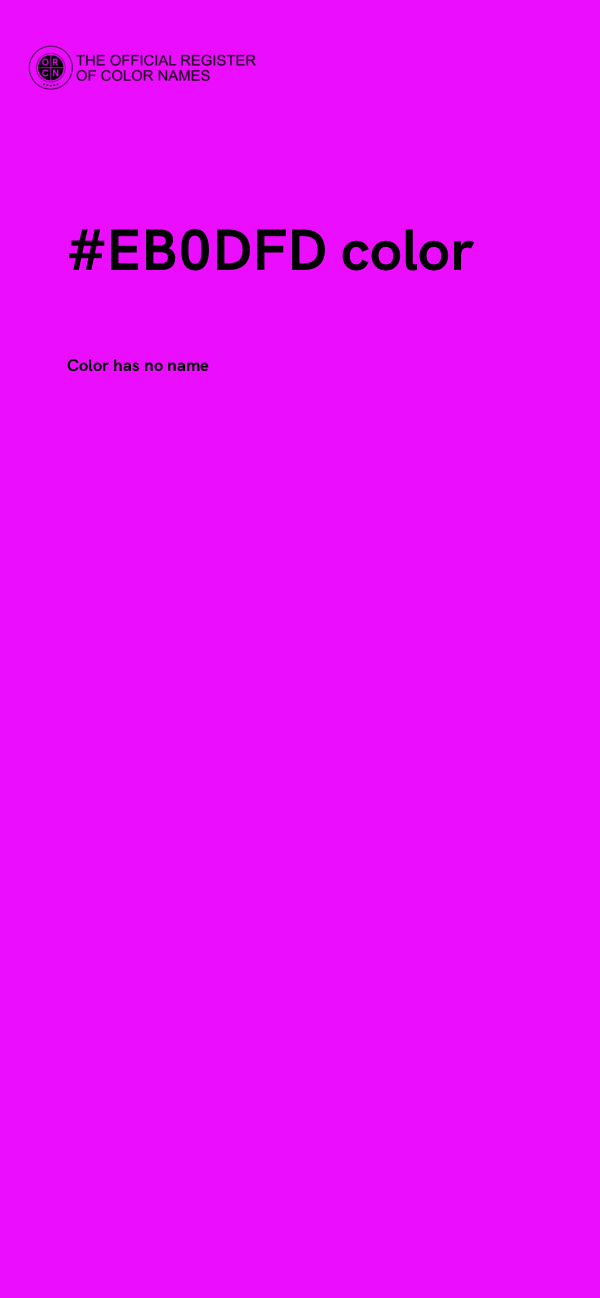 #EB0DFD color image
