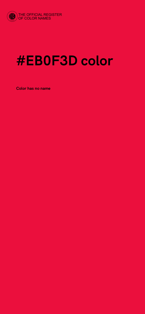 #EB0F3D color image