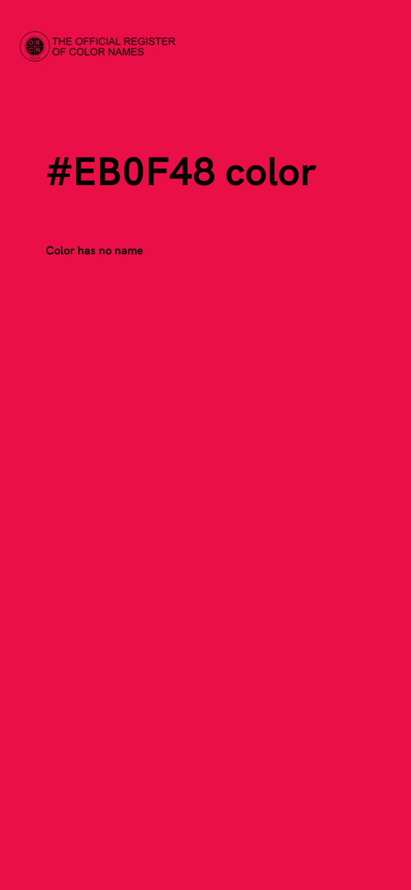 #EB0F48 color image