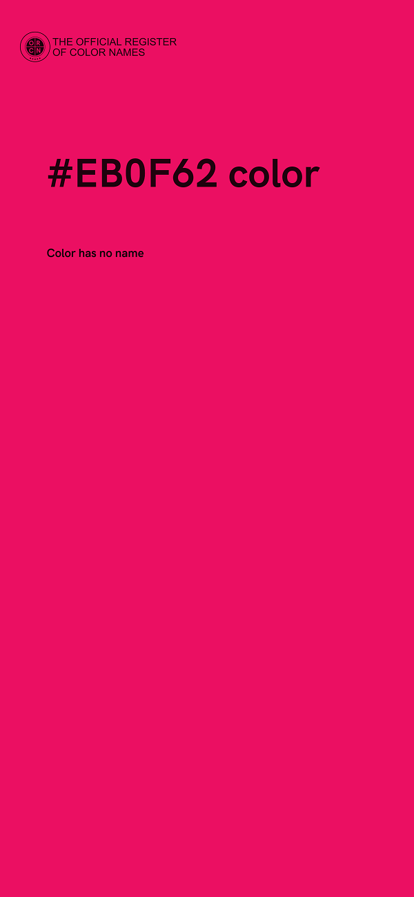 #EB0F62 color image