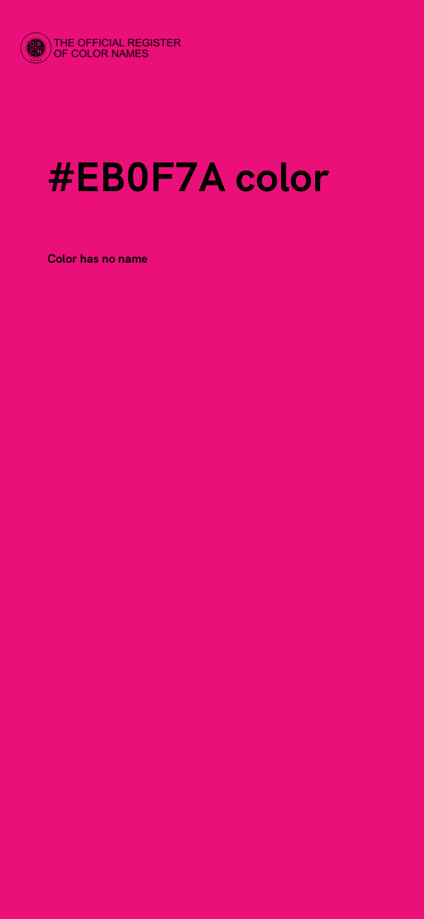 #EB0F7A color image