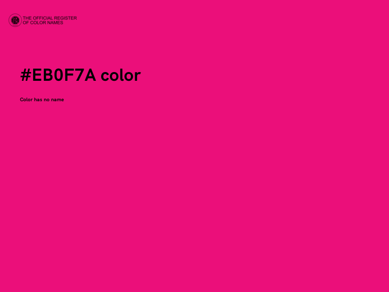 #EB0F7A color image