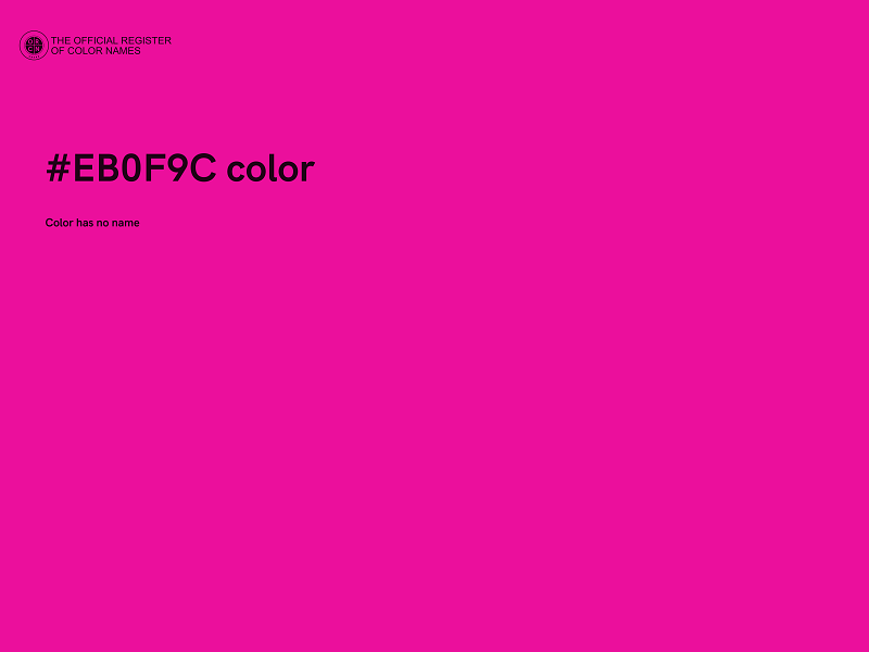 #EB0F9C color image