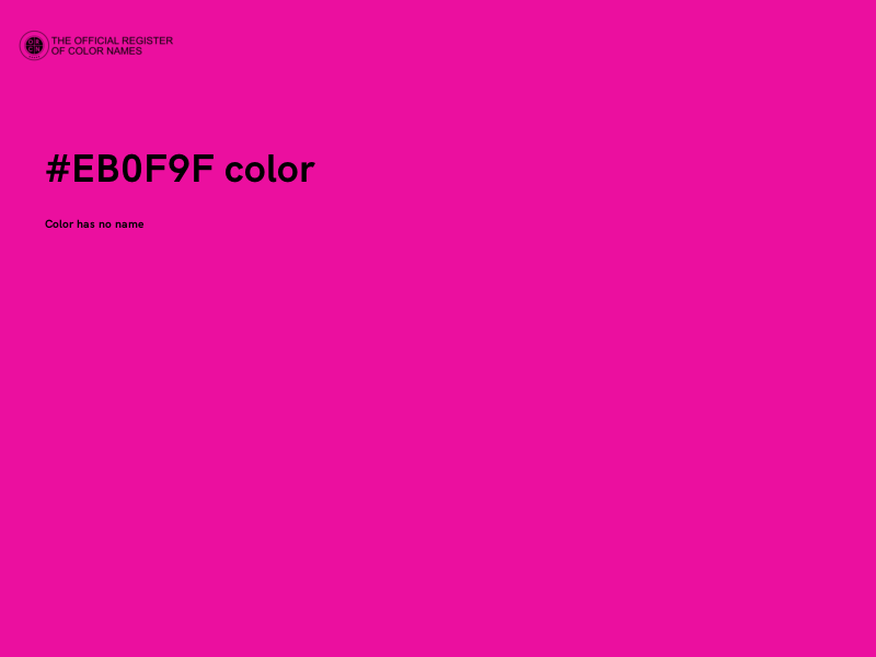 #EB0F9F color image