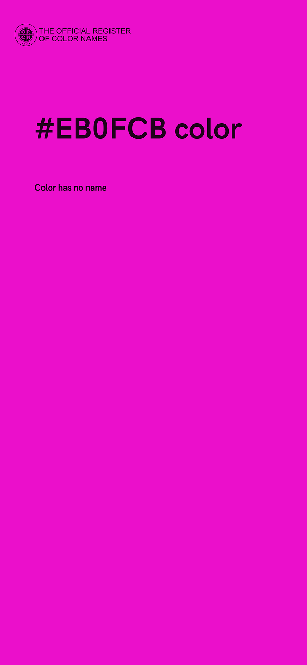 #EB0FCB color image