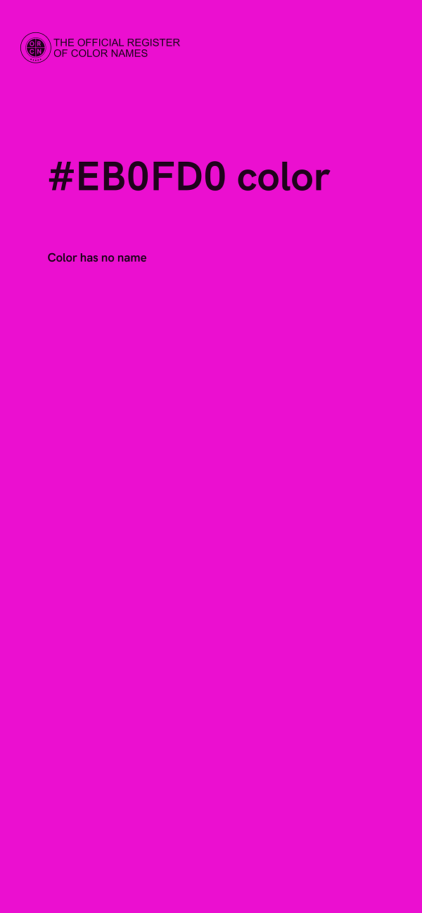 #EB0FD0 color image