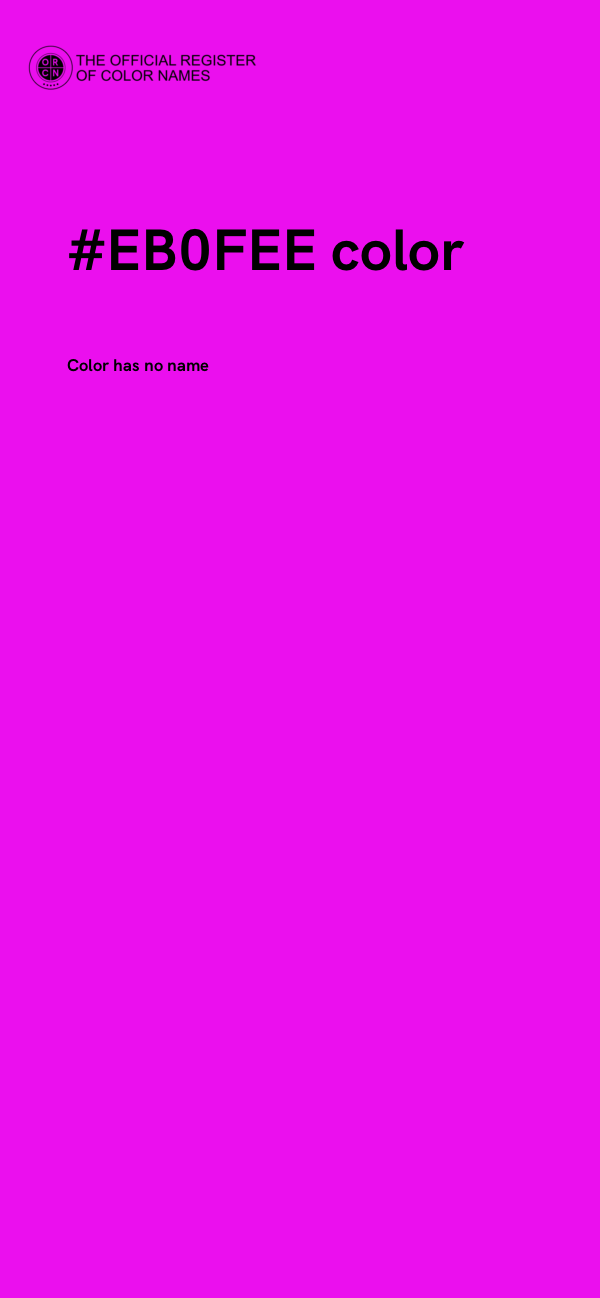 #EB0FEE color image
