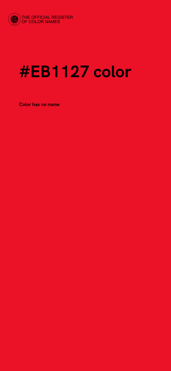 #EB1127 color image