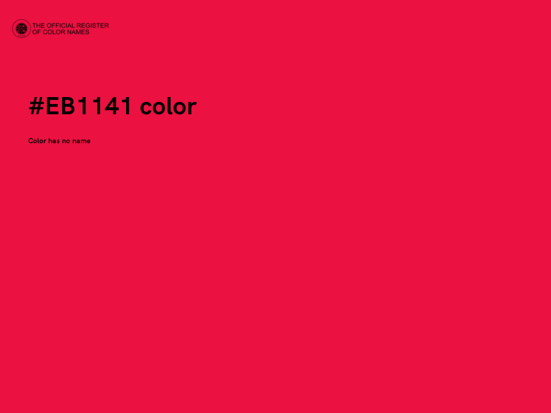 #EB1141 color image
