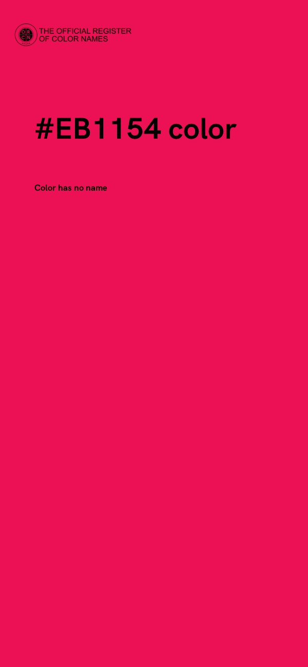 #EB1154 color image