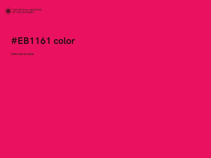 #EB1161 color image
