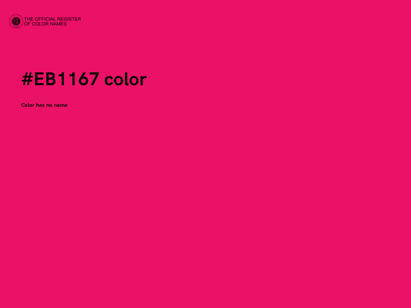 #EB1167 color image