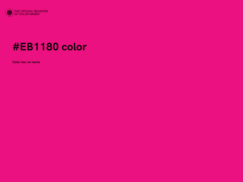 #EB1180 color image