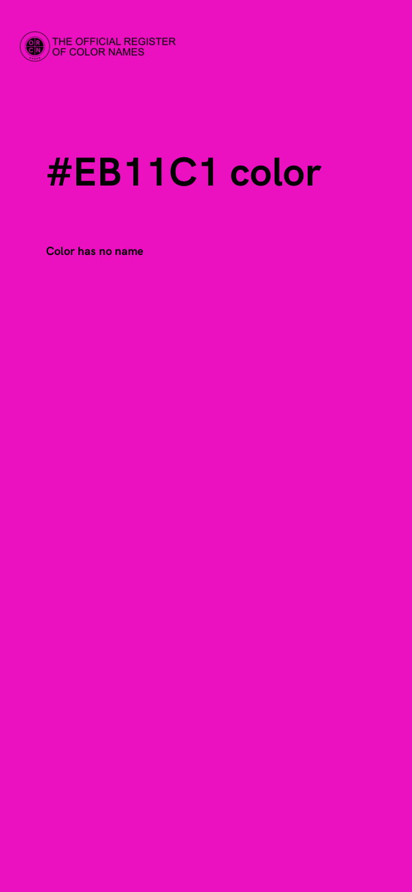 #EB11C1 color image
