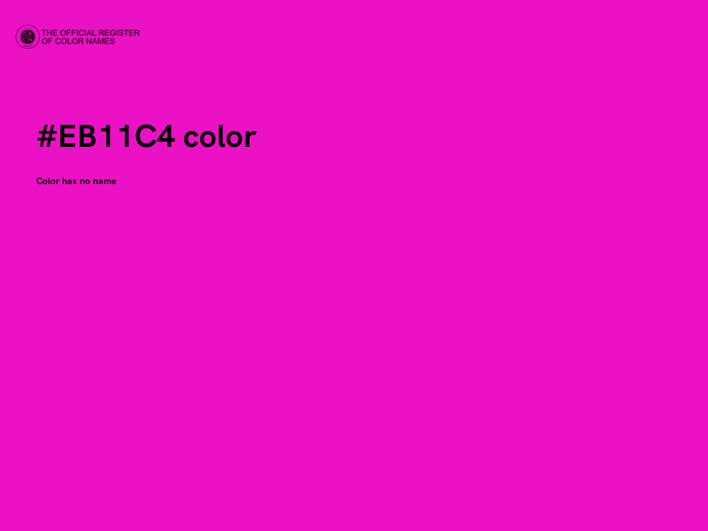 #EB11C4 color image
