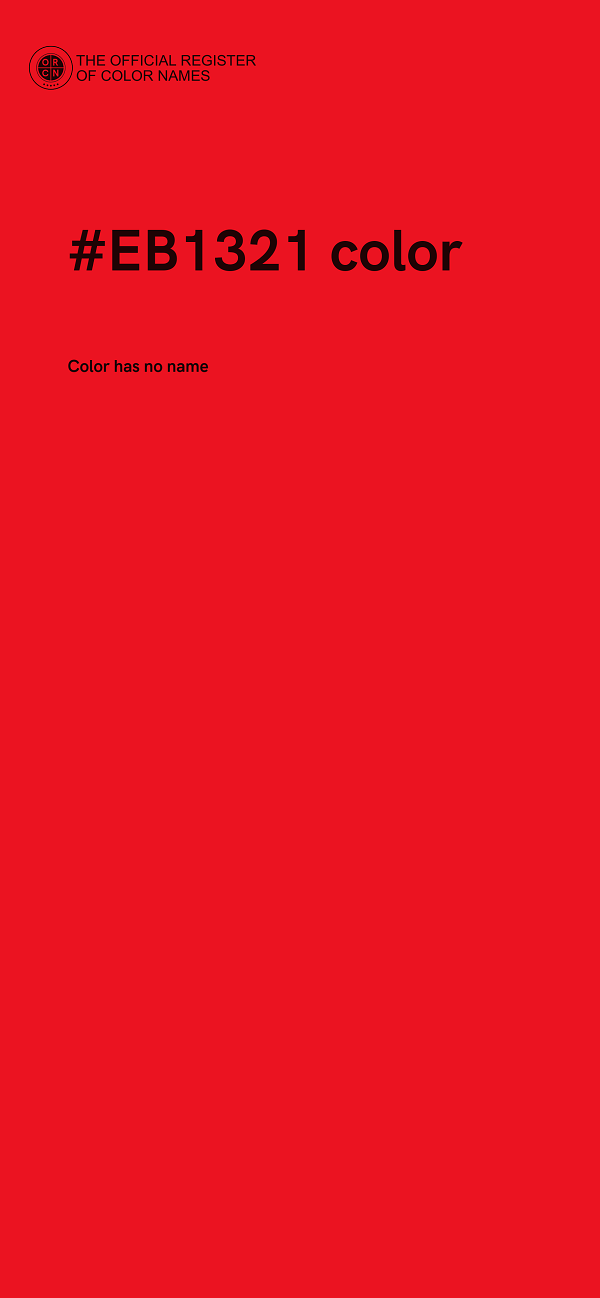 #EB1321 color image