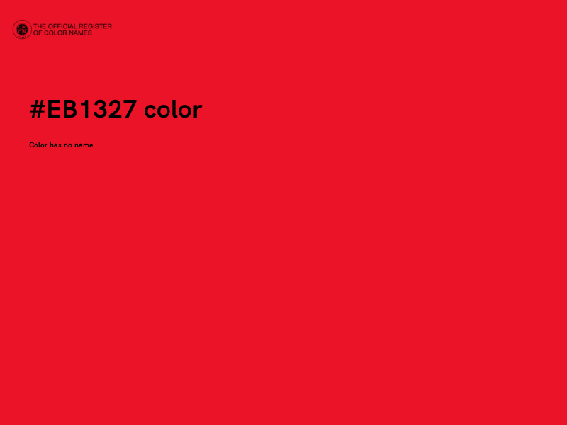 #EB1327 color image