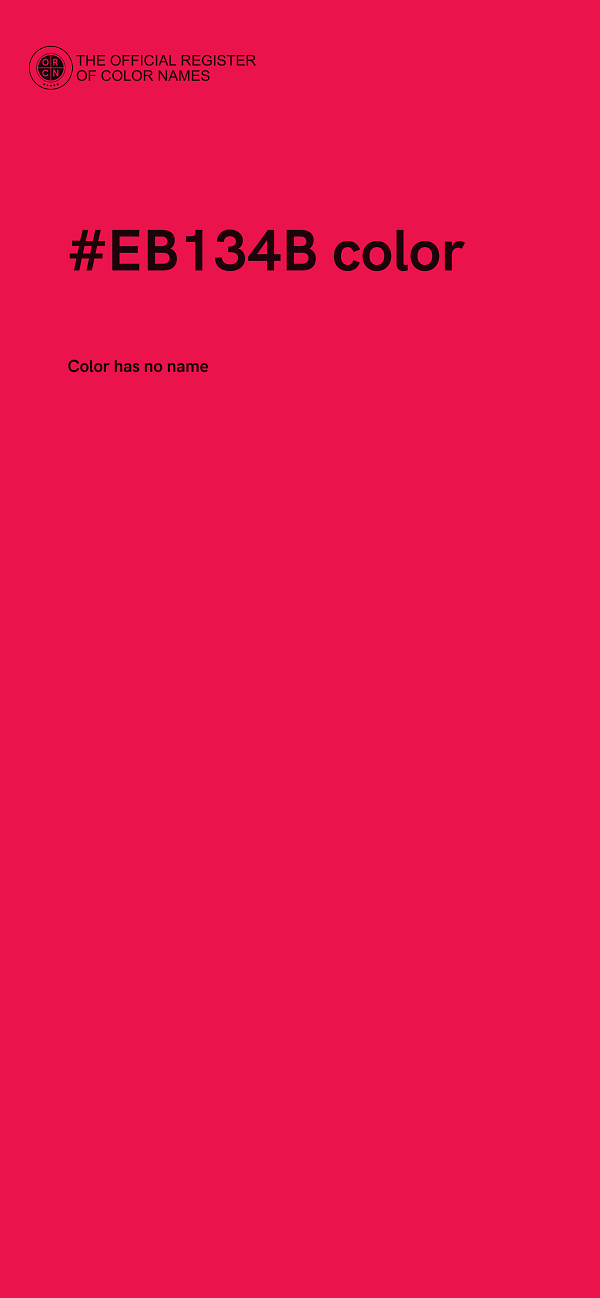 #EB134B color image