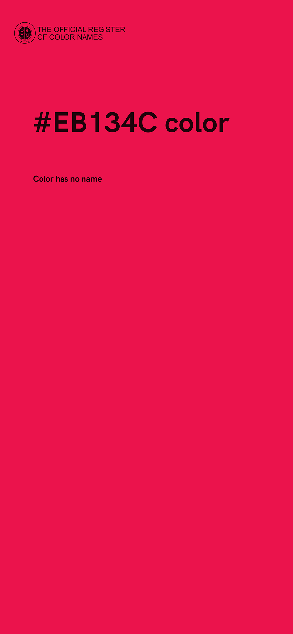 #EB134C color image