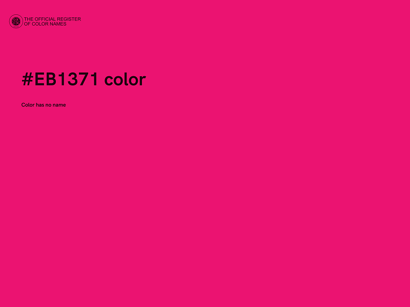 #EB1371 color image