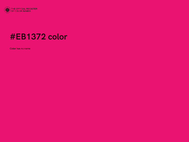 #EB1372 color image