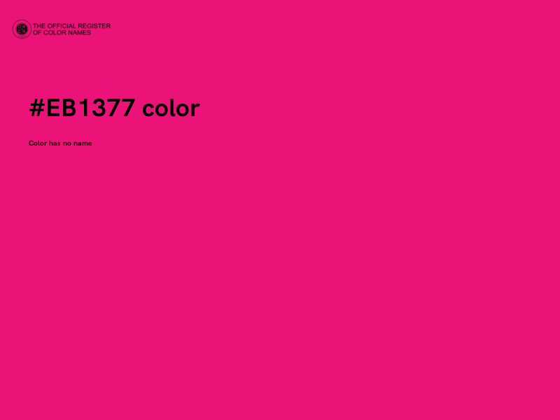 #EB1377 color image