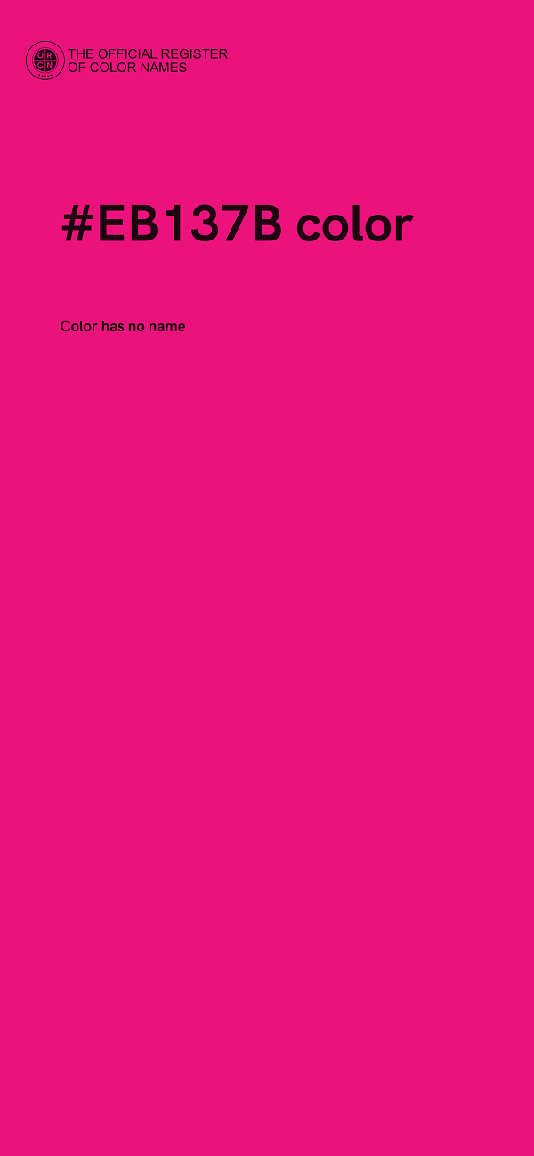 #EB137B color image