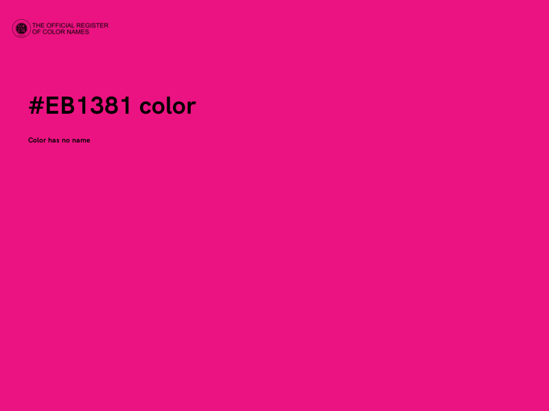 #EB1381 color image