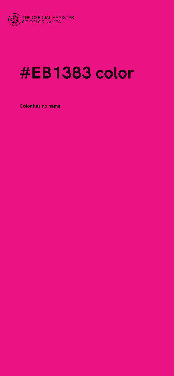 #EB1383 color image