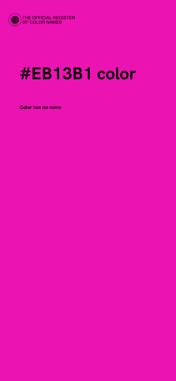 #EB13B1 color image