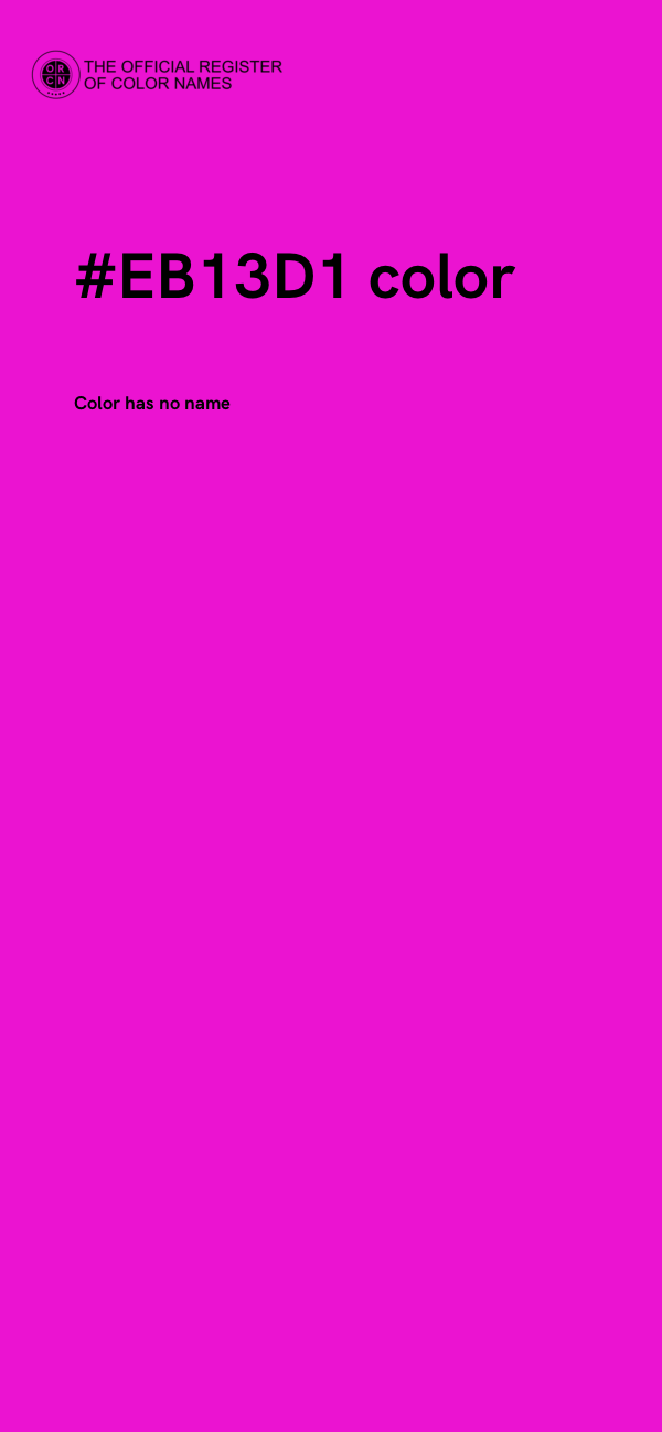 #EB13D1 color image