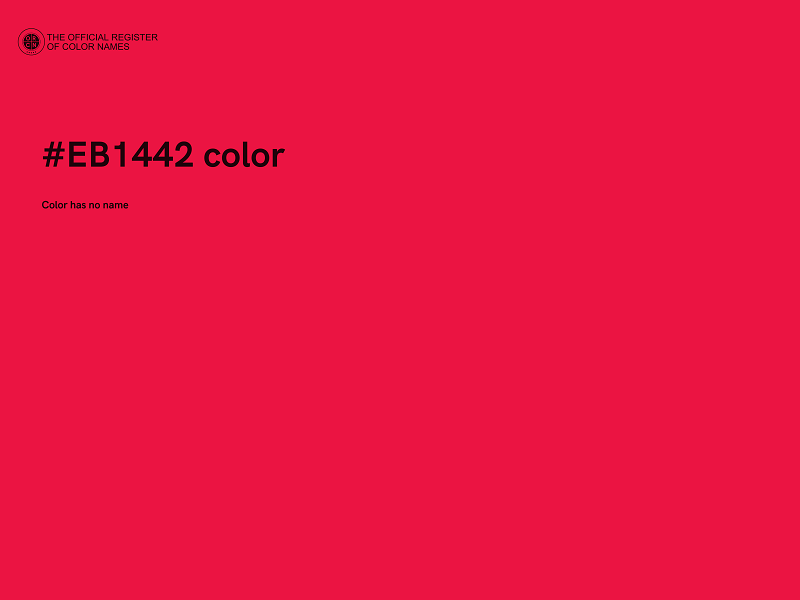 #EB1442 color image
