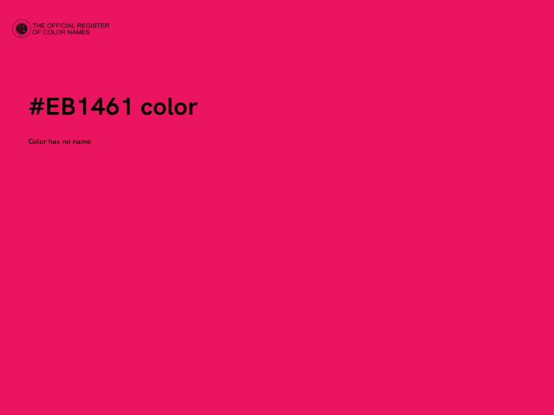 #EB1461 color image