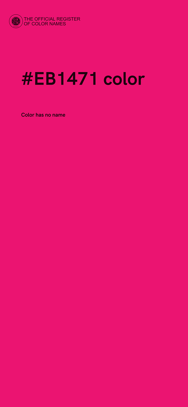 #EB1471 color image