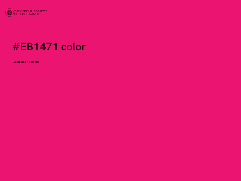 #EB1471 color image