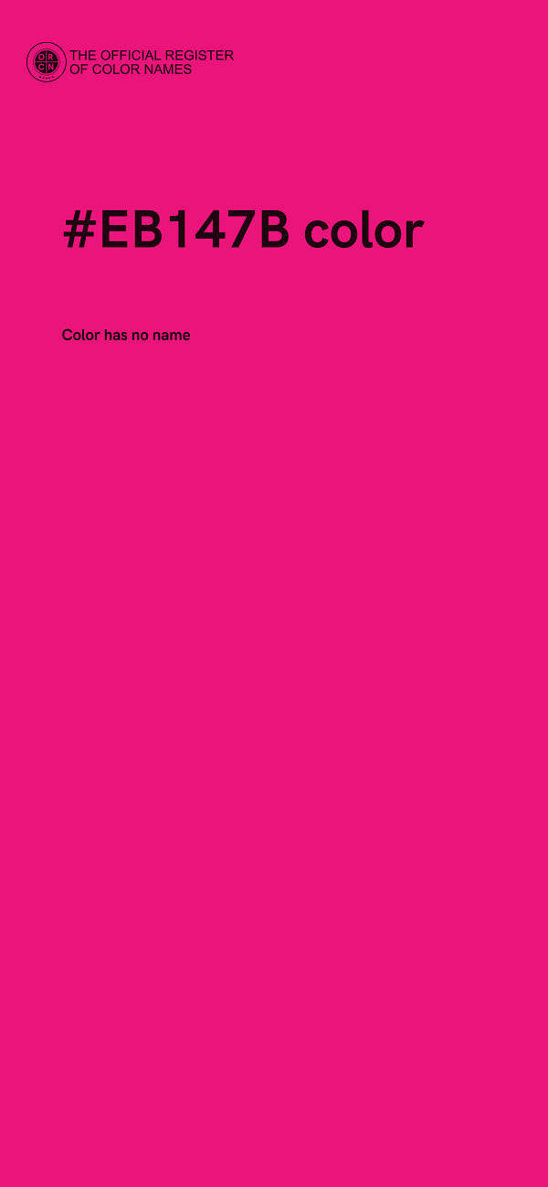 #EB147B color image